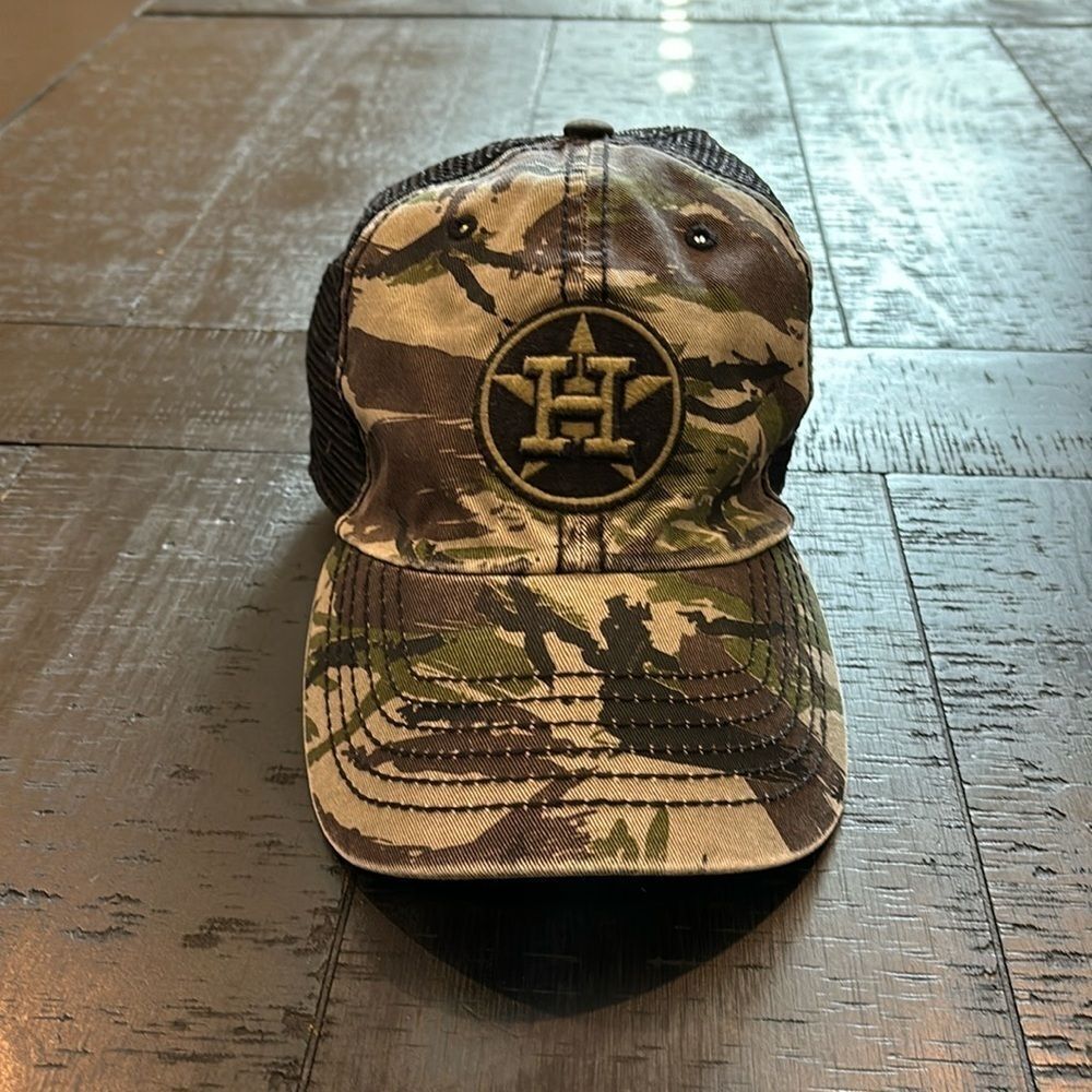 47 Forty Seven Houston Astros Camo Camouflage Baseball Trucker Cap Hat MLB